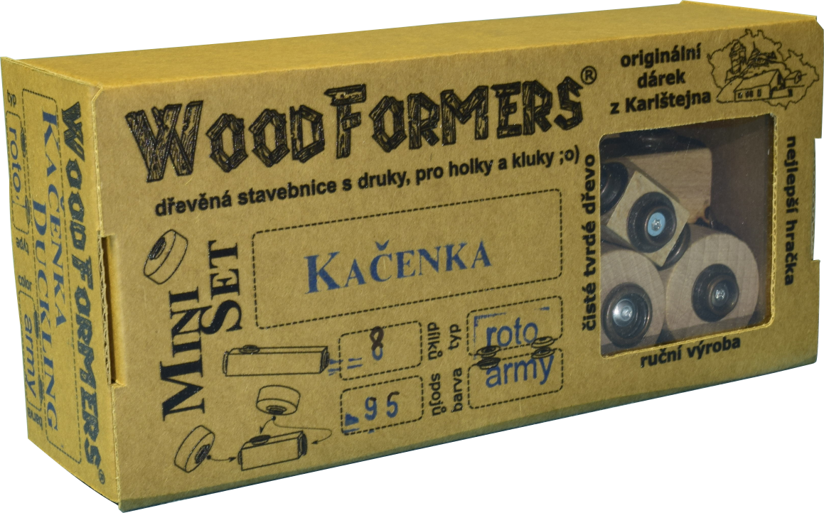 WoodFormers Kačenka v prodejní krabičce